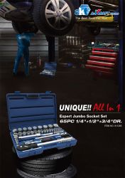 65PC Expert Jumbo Socket Set