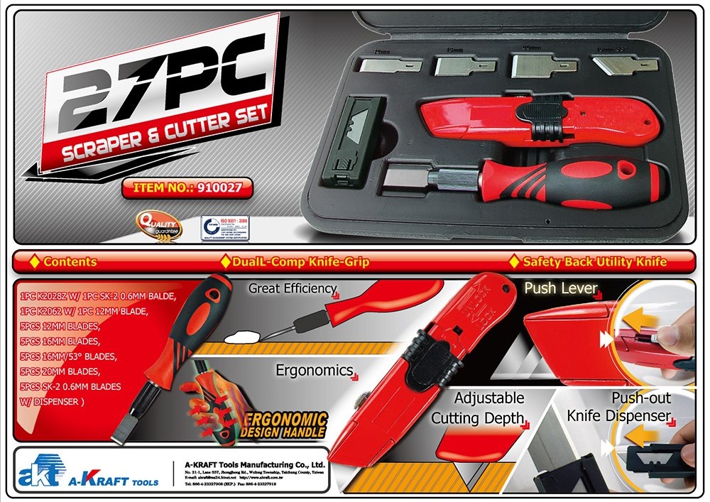 27PC Scraper & Cutter Set