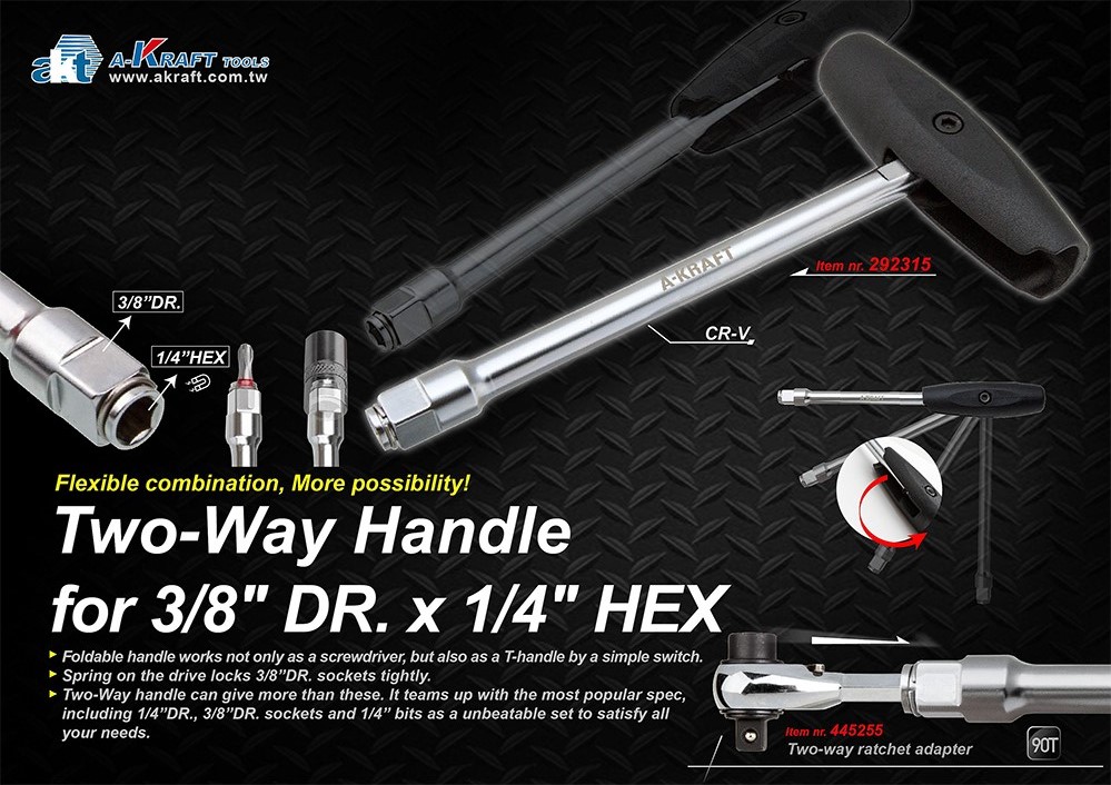 35PC 1/4"DR. & 3/8"DR. Socket Set (Two way handle)