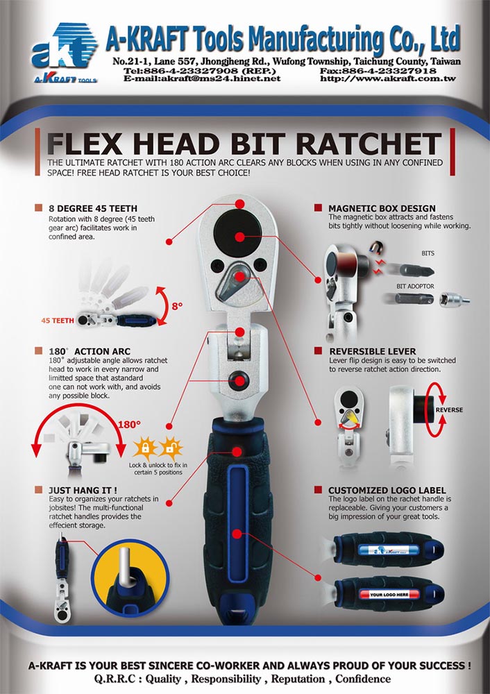Flex Head Bit Ratchet
