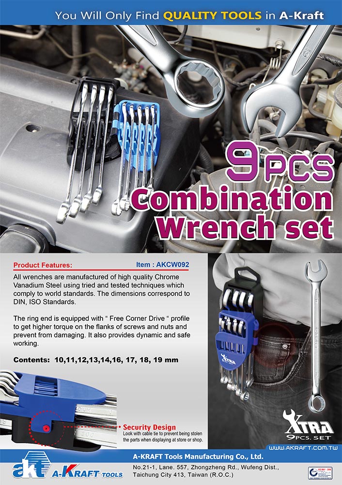 XTRA 9PC / 12PC Combination Wrench Set