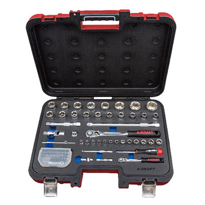 74PC 1/4"DR.+1/2"DR. Socket Set (9A6074)