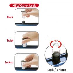 Extra Slim Socket Rail, Dual Row & Quick Lock Extra Slim Socket Rail, Dual Row & Quick Lock