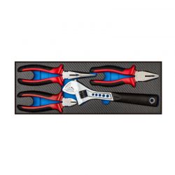 4 PC Pliers and Adjustable Wrench Set (TP 1040)