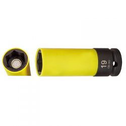1/2"DR Rim Wheel Nut Thin Wall Impact Sockets (with Magnet)- 85L (mm)