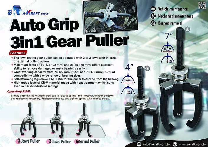 Auto Grip 3in1 Gear Puller